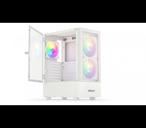 Obudowa Krux Vako White RGB Midi Tower z podświetleniem RGB