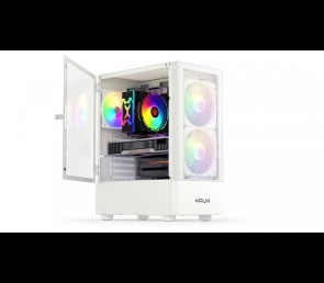 Obudowa Krux Vako White RGB Midi Tower z podświetleniem RGB