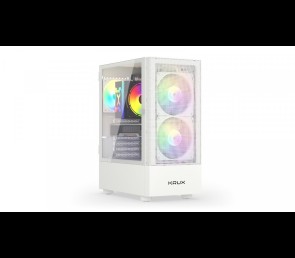 Obudowa Krux Vako White RGB Midi Tower z podświetleniem RGB