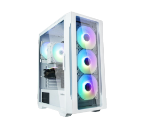Obudowa Zalman I3 Neo TG White Mid Tower RGB z 4 wentylatorami