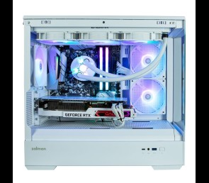 Obudowa Zalman P30 V2 MicroATX Mini Tower Biała z 3 Wentylatorami RGB