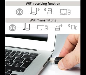 Adapter WiFi Qoltec Mini 1300Mbps USB 3.0 szybki bezprzewodowy