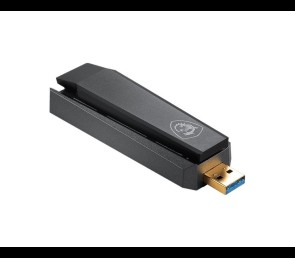 Adapter WiFi USB MSI AX1800 szybki dwupasmowy z anteną zewnętrzną