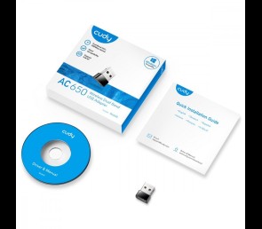 Karta sieciowa Cudy WU650 USB 2.0 AC650 mini szybka dual band