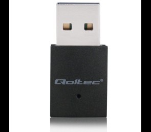 Qoltec Mini Adapter Wi-Fi BT 4 USB 150Mbps kompaktowy 2w1