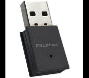 Qoltec Mini Adapter Wi-Fi BT 4 USB 150Mbps kompaktowy 2w1
