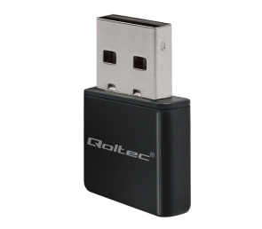 Qoltec Mini Adapter WiFi USB 2.0 300Mbps ultra szybki do mobilnych zastosowań