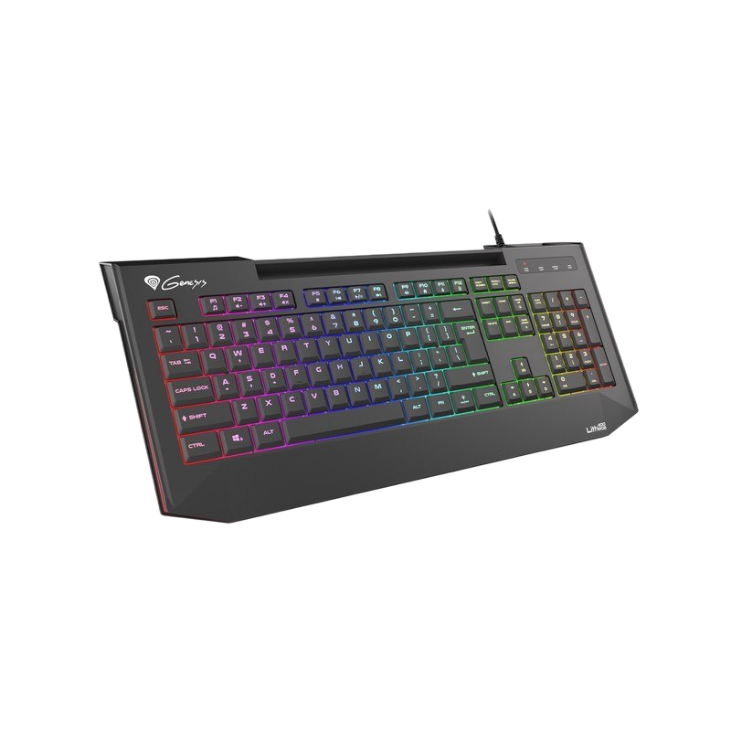 Klawiatura Natec Genesis Lith 400 RGB niskoprofilowa gamingowa Klawiatura Natec Genesis Lith 400 RGB niskoprofilowa gamingowa