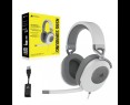 Słuchawki Corsair HS65 Surround białe gamingowe z Dolby Audio 7.1 Słuchawki Corsair HS65 Surround białe gamingowe z Dolby Audio 7.1