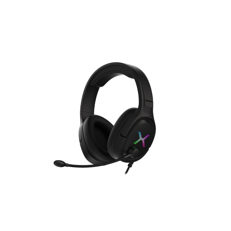 Słuchawki Krux Popz RGB gamingowe z mikrofonem i podświetleniem Słuchawki Krux Popz RGB gamingowe z mikrofonem i podświetleniem