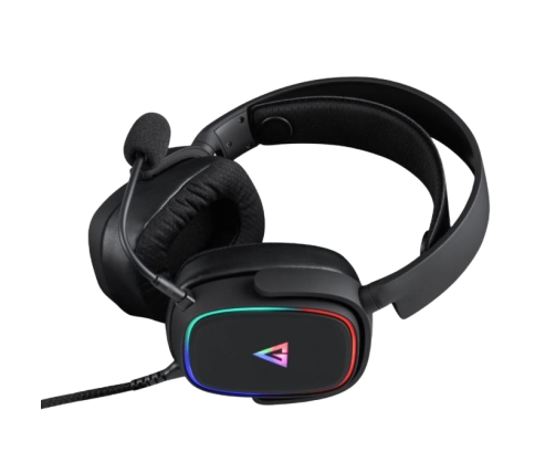 Słuchawki MODECOM MC-899 PROMETHEUS czarne gamingowe 50mm z LED