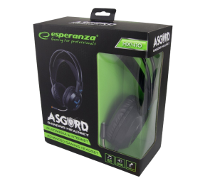 Słuchawki Esperanza Assgard z mikrofonem gaming LED nauszne