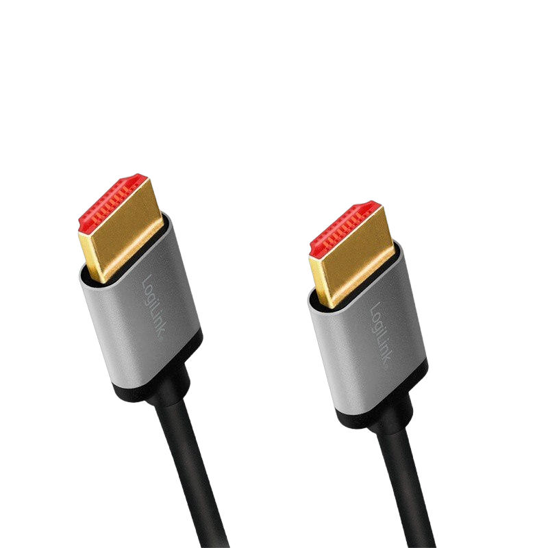 Kabel HDMI 2.1 LogiLink 8K 60Hz aluminiowy 2m wideo Kabel HDMI 2.1 LogiLink 8K 60Hz aluminiowy 2m wideo
