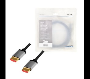 Kabel HDMI 2.1 LogiLink 8K 60Hz aluminiowy 3m wysoka szybkość transmisji