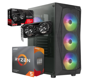 BSG Striker V12 AMD Ryzen 5 AMD Radeon RX 6600 16GB DDR4 512GB SSD Windows 11 Pro