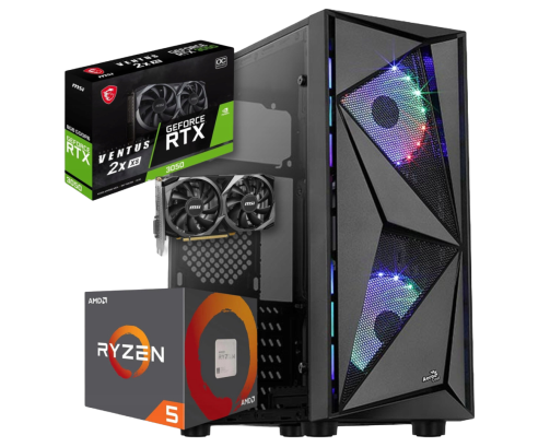 BSG Striker V13 AMD Ryzen 5 NVIDIA GeForce RTX 3050 16GB DDR4 512GB SSD Windows 11 Pro
