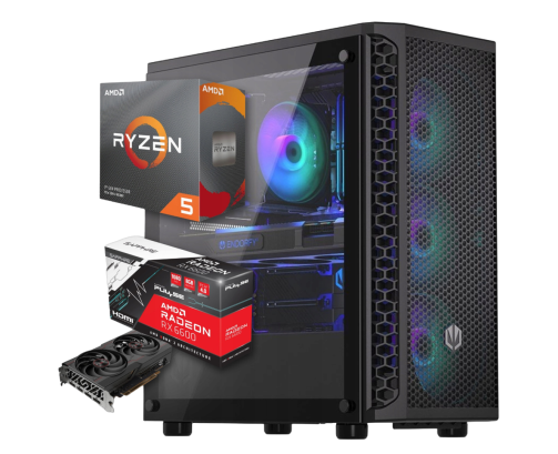 BSG Striker V9 AMD Ryzen 5 AMD Radeon RX 6600 16GB DDR4 512GB SSD Windows 11 Pro