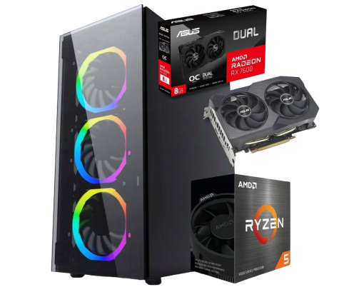 BSG Raptor V15 AMD Ryzen 5 AMD Radeon RX 7600 16GB DDR4 1000GB SSD Windows 11 Pro