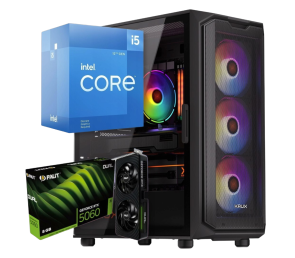 BSG Raptor V22 Intel Core i5 NVIDIA RTX 5060 32GB DDR4 1000GB SSD Windows 11 Pro