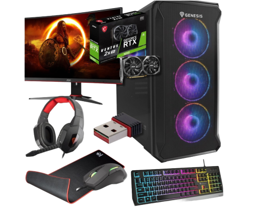Zestaw BSG Raptor V17 AMD Ryzen 5 NVIDIA GeForce RTX 4060 16GB DDR4 256GB SSD Windows 11 Pro