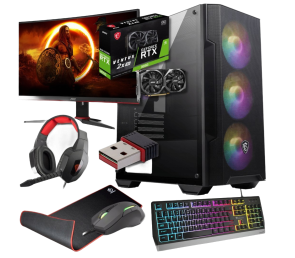 Zestaw BSG Striker V14 AMD Ryzen 5 NVIDIA GeForce RTX 3050 64GB DDR4 2000GB SSD Windows 11 Pro