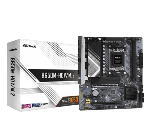 Płyta główna ASRock B650M-HDV/M.2 AM5 2DDR5 HDMI/DP mATX wydajna