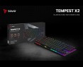 Klawiatura mechaniczna Savio Tempest X2 RGB Outemu Brown gamingowa z podświetleniem Klawiatura mechaniczna Savio Tempest X2 RGB Outemu Brown gamingowa z podświetleniem