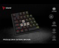 Klawiatura mechaniczna Savio Tempest X2 RGB Outemu Brown gamingowa z podświetleniem Klawiatura mechaniczna Savio Tempest X2 RGB Outemu Brown gamingowa z podświetleniem
