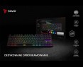 Klawiatura mechaniczna Savio Tempest X2 RGB Outemu Brown gamingowa z podświetleniem Klawiatura mechaniczna Savio Tempest X2 RGB Outemu Brown gamingowa z podświetleniem