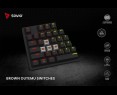 Klawiatura mechaniczna Savio Tempest X2 RGB Outemu Brown gamingowa z podświetleniem Klawiatura mechaniczna Savio Tempest X2 RGB Outemu Brown gamingowa z podświetleniem