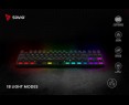 Klawiatura mechaniczna Savio Tempest X2 RGB Outemu Brown gamingowa z podświetleniem Klawiatura mechaniczna Savio Tempest X2 RGB Outemu Brown gamingowa z podświetleniem