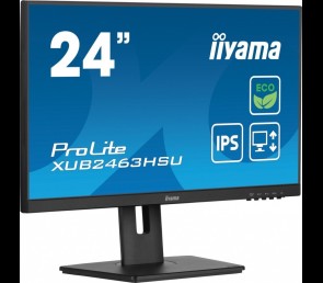 Monitor IIYAMA ProLite XUB2463HSU-B1 23.8 IPS 100Hz Slim z HDMI DP USB3