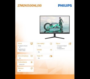 Monitor Philips 27M2N3500NL 27 cali 180Hz Fast VA idealny do gier