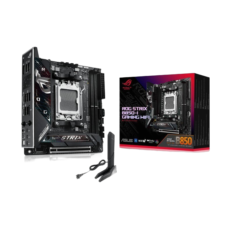 Płyta główna Asus ROG STRIX B850-I GAMING WIFI mini ITX DDR5 z WiFi 7 Płyta główna Asus ROG STRIX B850-I GAMING WIFI mini ITX DDR5 z WiFi 7