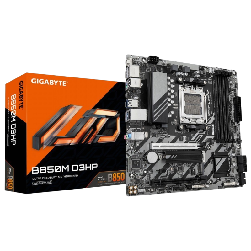 Płyta główna Gigabyte B850M D3HP micro ATX z trybem X3D Turbo DDR5 Płyta główna Gigabyte B850M D3HP micro ATX z trybem X3D Turbo DDR5