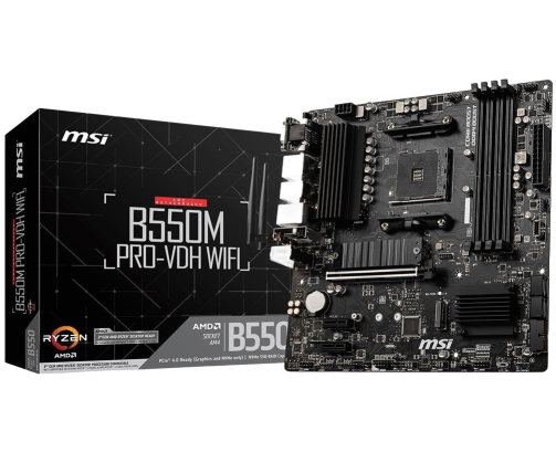 Płyta główna MSI B550M PRO-VDH WIFI mATX 4DDR4 HDMI/DP