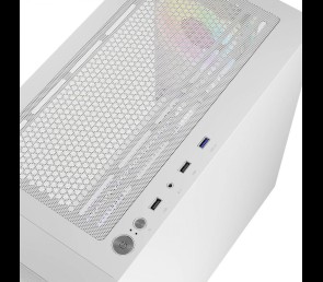 Obudowa Komputerowa Logic Portos ARGB Mini USB 3.0 Biała