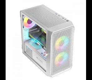 Obudowa Komputerowa Logic Portos ARGB Mini USB 3.0 Biała