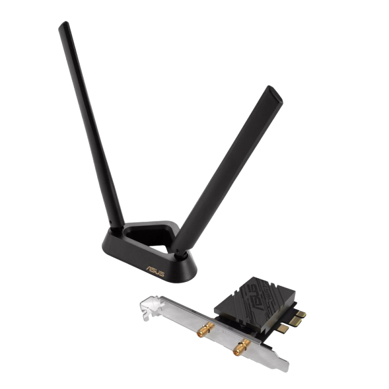 Karta sieciowa Asus PCE-BE92BT WiFi 7 PCI-E z antenami szybkie połączenie Karta sieciowa Asus PCE-BE92BT WiFi 7 PCI-E z antenami szybkie połączenie