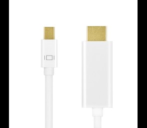Kabel mini DisplayPort do HDMI 4K 2m LogiLink biały wideo