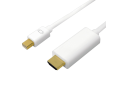 Kabel mini DisplayPort do HDMI 4K 3m biały pozłacane złącze Kabel mini DisplayPort do HDMI 4K 3m biały pozłacane złącze