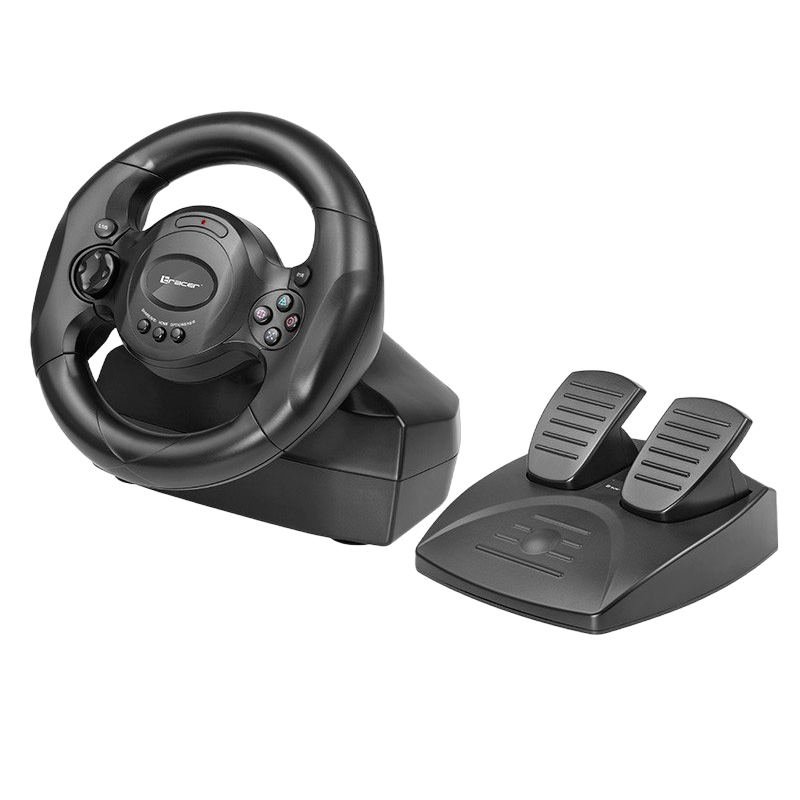 Kierownica Tracer Rayder 4in1 PC PS3 PS4 Xone z wibracjami i pedałami Kierownica Tracer Rayder 4in1 PC PS3 PS4 Xone z wibracjami i pedałami