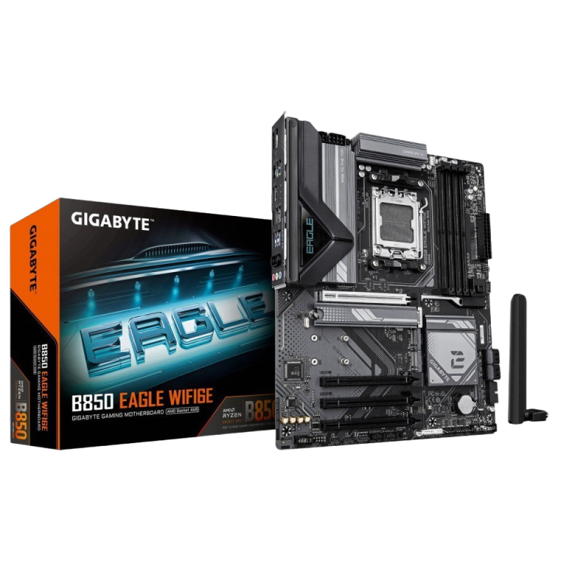 Płyta główna Gigabyte B850 EAGLE WIFI6E DDR5 AM5 z trybem X3D Turbo Płyta główna Gigabyte B850 EAGLE WIFI6E DDR5 AM5 z trybem X3D Turbo
