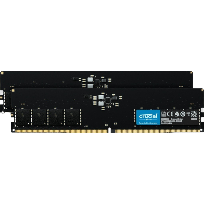 Pamięć Crucial DDR5 128GB 2x64GB 5600MHz CL46 wydajna Pamięć Crucial DDR5 128GB 2x64GB 5600MHz CL46 wydajna