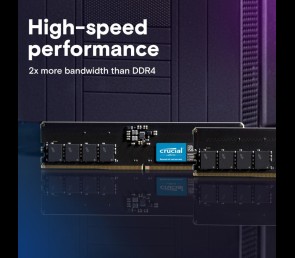 Pamięć Crucial DDR5 128GB 2x64GB 5600MHz CL46 wydajna