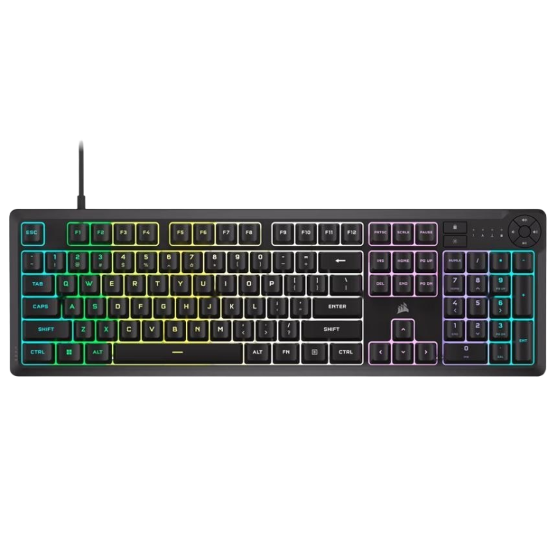 Klawiatura Corsair K55 Core RGB czarna multimedialna gamingowa z podświetleniem Klawiatura Corsair K55 Core RGB czarna multimedialna gamingowa z podświetleniem