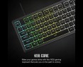 Klawiatura Corsair K55 Core RGB czarna multimedialna gamingowa z podświetleniem Klawiatura Corsair K55 Core RGB czarna multimedialna gamingowa z podświetleniem