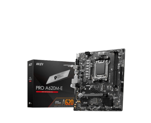 Płyta główna MSI PRO A620M-E AM5 mATX DDR5 HDMI lekka wydajność