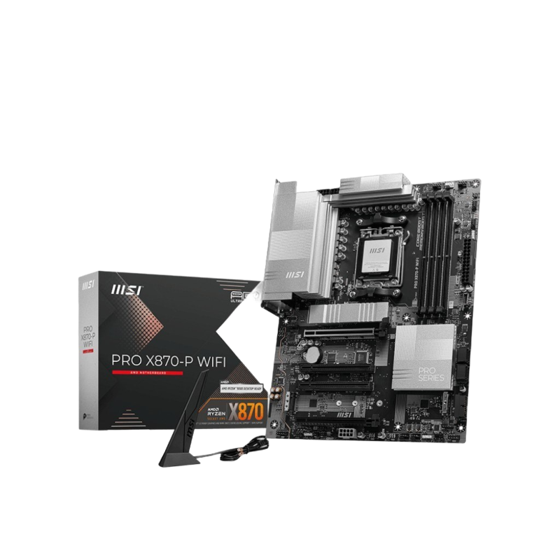 Płyta główna MSI PRO X870-P WIFI AM5 DDR5 ATX do Ryzen 9000 z Wi-Fi 7 Płyta główna MSI PRO X870-P WIFI AM5 DDR5 ATX do Ryzen 9000 z Wi-Fi 7