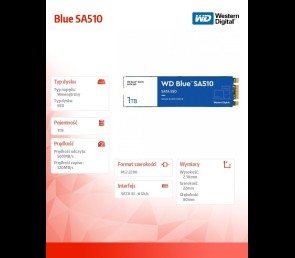 Dysk SSD Western Digital Blue SA510 1TB M.2 2280 szybki wydajny